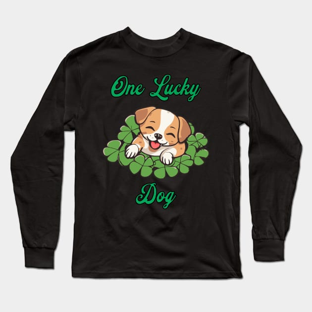 One Lucky Dog Long Sleeve T-Shirt by Cheeky BB